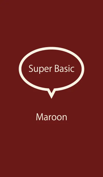 [LINE着せ替え] Super Basic Maroonの画像1