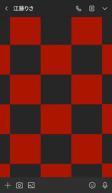[LINE着せ替え] シンプル 赤と黒 ロゴ無し No.5-2の画像4