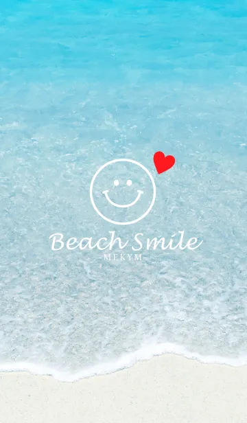 [LINE着せ替え] Blue Beach Smile 5 -MEKYM-の画像1