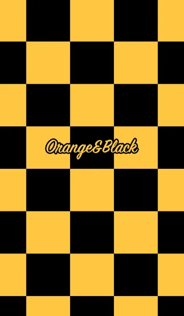 [LINE着せ替え] シンプル オレンジと黒 ロゴ無し No.5-2の画像1