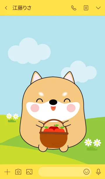[LINE着せ替え] Lovely Fat Shiba Inu Theme (jp)の画像4