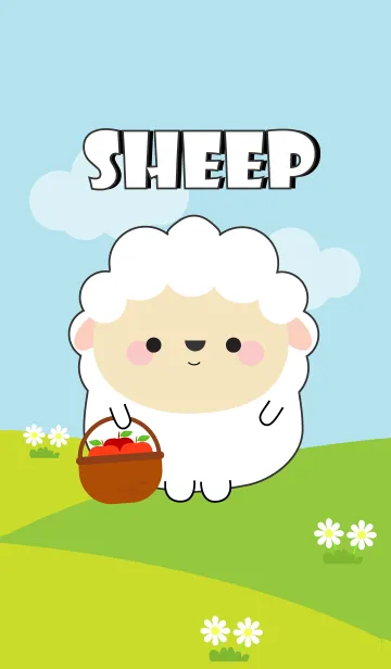 [LINE着せ替え] Lovely Fat Sheep Theme (jp)の画像1