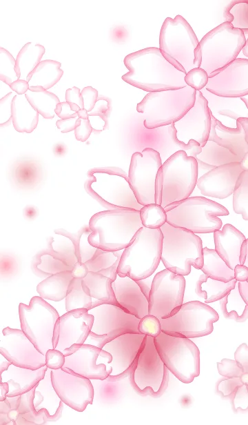 [LINE着せ替え] 秋風薫るピンクの花の画像1