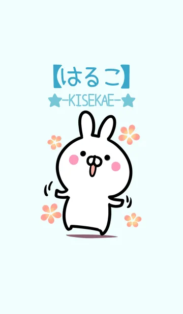 [LINE着せ替え] 【はるこ】シンプルかわいいウサギの画像1