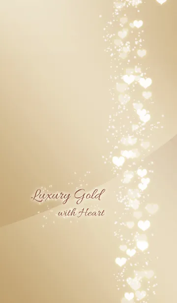 [LINE着せ替え] キラキラハート*ラグジュアリーゴールドの画像1