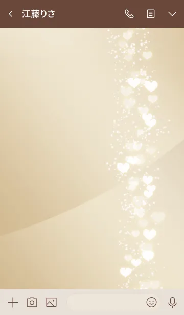 [LINE着せ替え] キラキラハート*ラグジュアリーゴールドの画像4