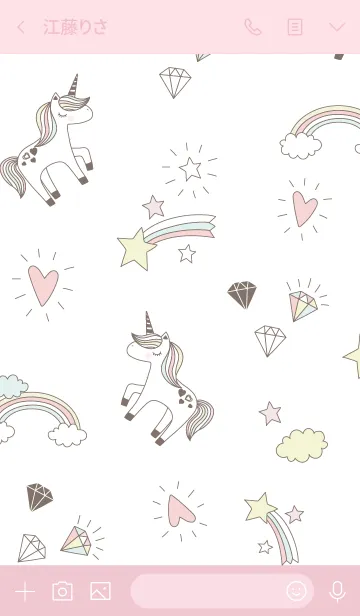 [LINE着せ替え] HELLO UNICORN #2 JPの画像4