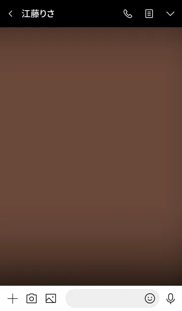 [LINE着せ替え] Simple brown and black theme v.4 (jp)の画像4