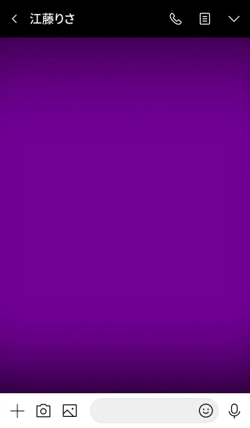 [LINE着せ替え] Violet purple in black theme vr.3 (jp)の画像4
