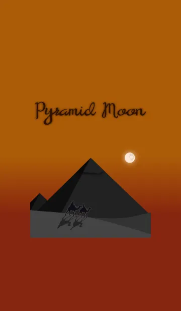 [LINE着せ替え] ピラミッドと月 + テラコッタ02の画像1