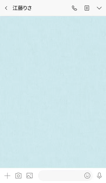 [LINE着せ替え] シンプルでナチュラルコットン生地 ブルーの画像4