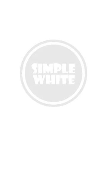 [LINE着せ替え] Simple White Theme v.5 (jp)の画像1