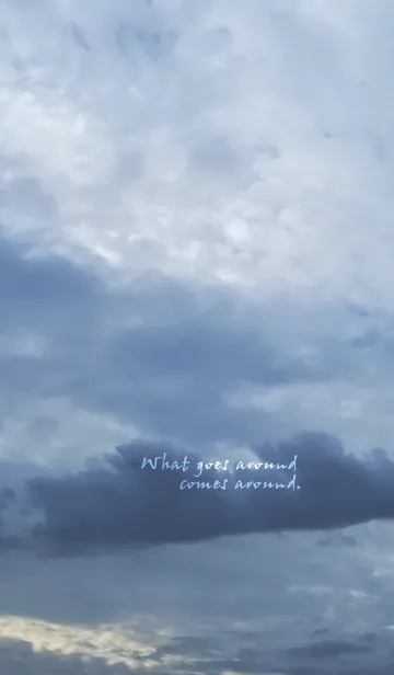 [LINE着せ替え] 自分がしたことは最後には自分に帰ってくるの画像1