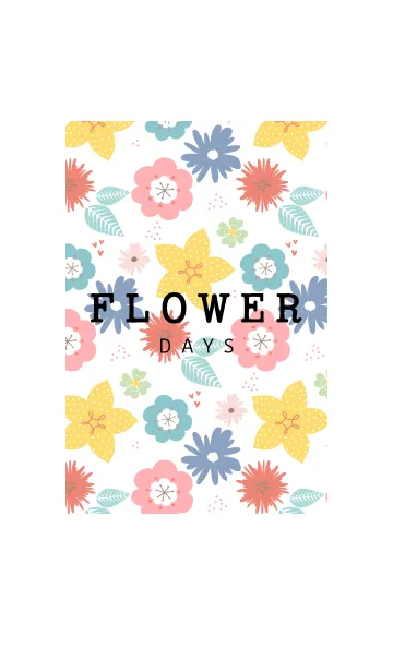 [LINE着せ替え] FLOWER DAYS whiteの画像1