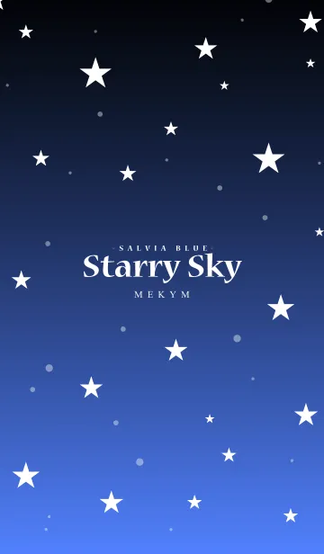 [LINE着せ替え] - Starry Sky Salvia Blue -の画像1