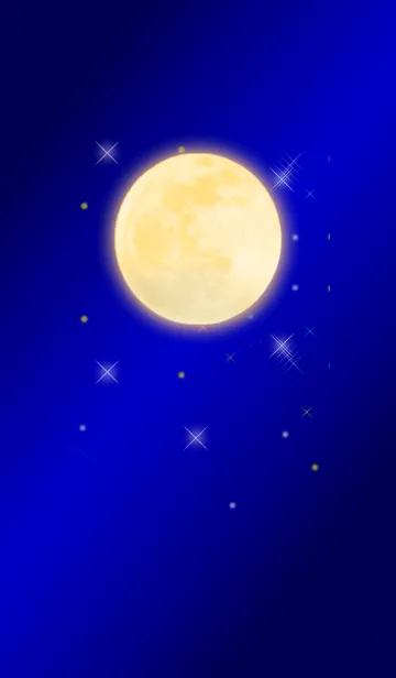 [LINE着せ替え] Full moon power.15(ゴールドムーン7)の画像1