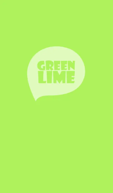 [LINE着せ替え] lime green Theme (jp)の画像1