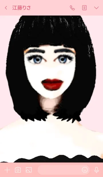 [LINE着せ替え] makeupgirlの画像4