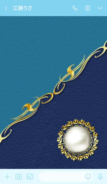 [LINE着せ替え] 誕生石_6月生まれのパール(真珠)の画像4