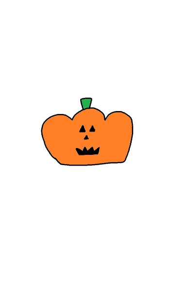 [LINE着せ替え] Happy halloween theme whiteの画像1