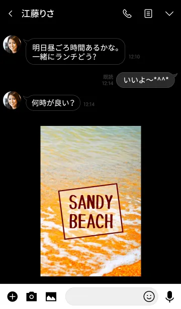 [LINE着せ替え] Sandy beach☆ 24の画像3