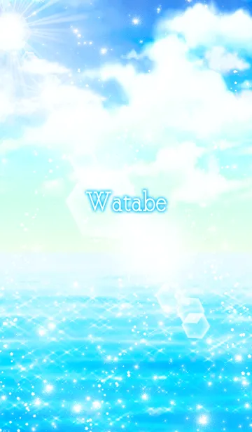 [LINE着せ替え] わたべ★爽やかな夏の海★の画像1