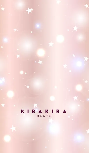 [LINE着せ替え] KIRAKIRA -PINK GOLD STAR- 20の画像1