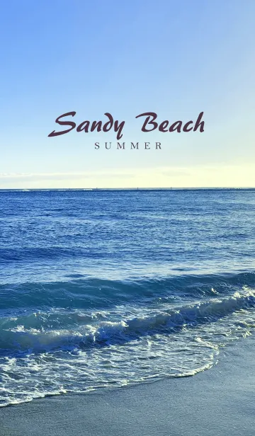 [LINE着せ替え] Sandy Beach -BLUE- 14の画像1