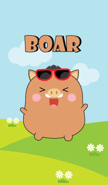 [LINE着せ替え] Lovely Fat Boar Theme (jp)の画像1