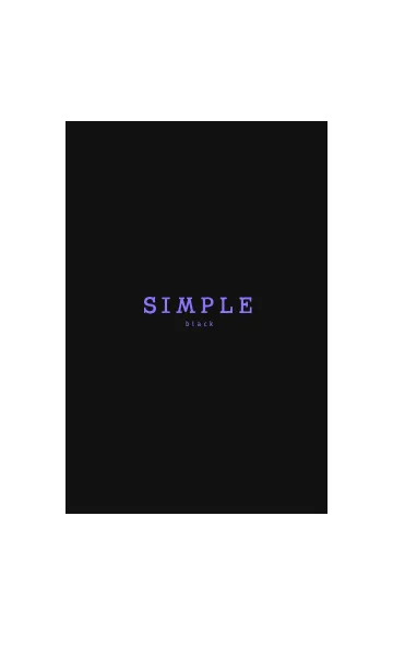 [LINE着せ替え] SIMPLE black 3の画像1