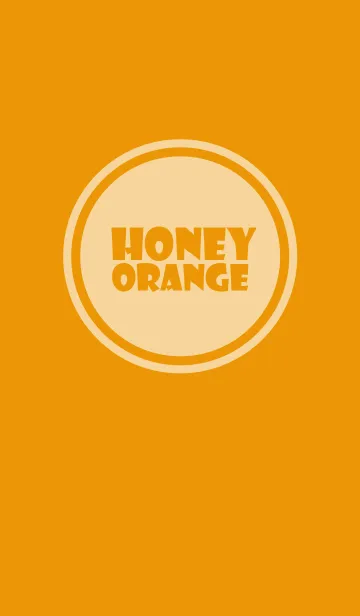 [LINE着せ替え] Simple honey orange Theme v.5 (jp)の画像1