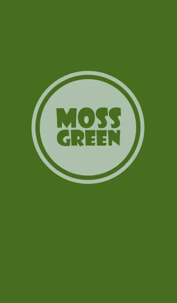 [LINE着せ替え] Simple moss green Theme v.5 (jp)の画像1