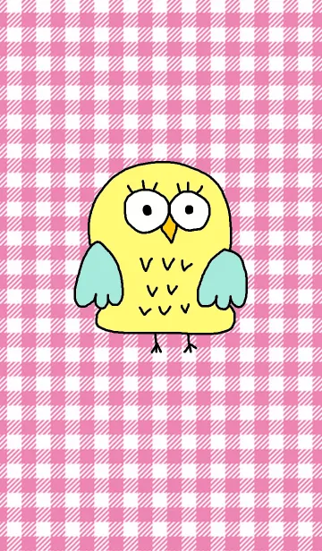 [LINE着せ替え] Happy yellow Owl themeの画像1