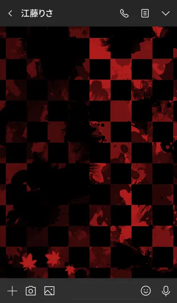 [LINE着せ替え] Splash paint -Red autumn-の画像4