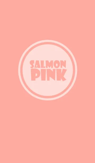 [LINE着せ替え] Simple salmon pink Theme v.5 (jp)の画像1