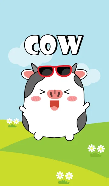 [LINE着せ替え] Lovely Fat Cow Theme (jp)の画像1
