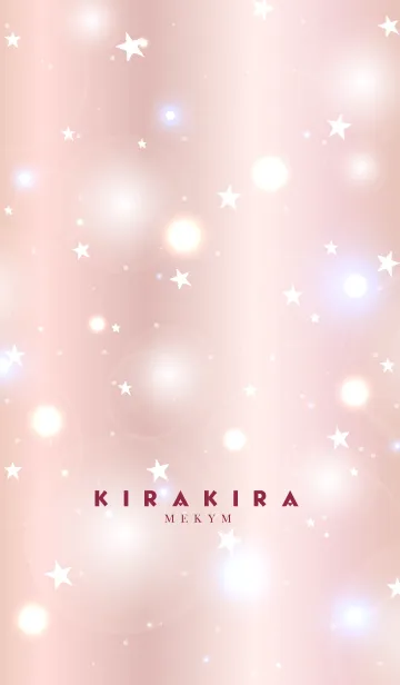 [LINE着せ替え] KIRAKIRA -PINK GOLD STAR- 21の画像1
