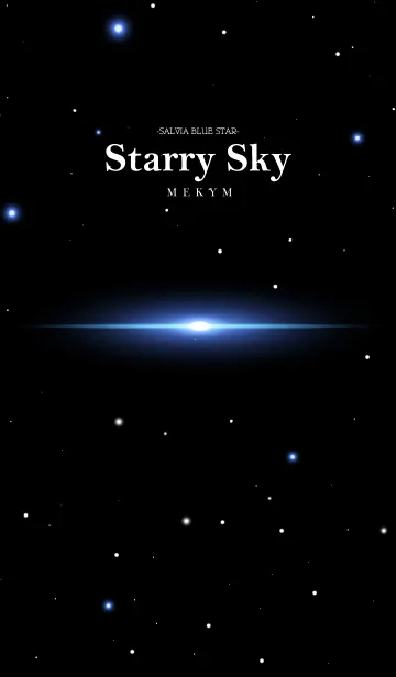 [LINE着せ替え] Starry Sky -SALVIA BLUE STAR-の画像1