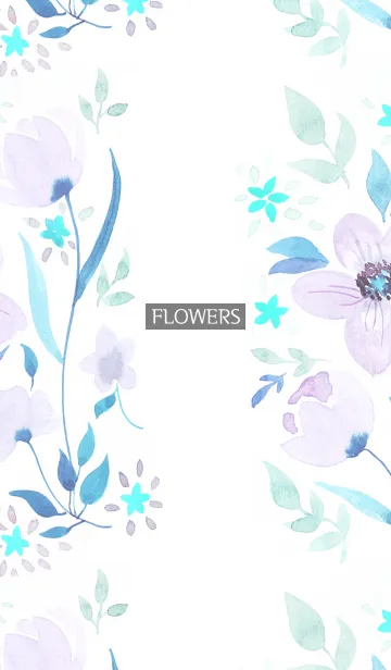 [LINE着せ替え] water color flowers_1088の画像1