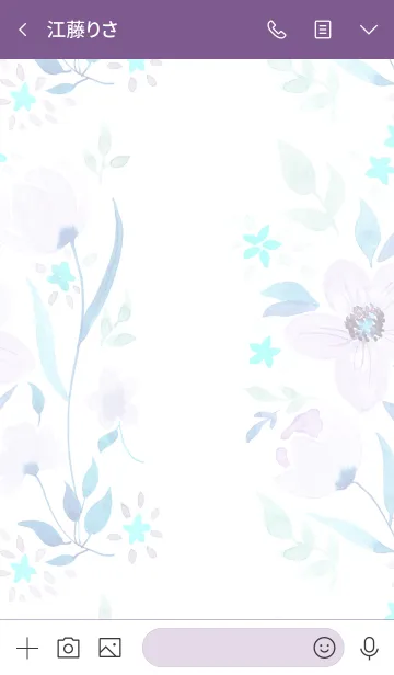 [LINE着せ替え] water color flowers_1088の画像3