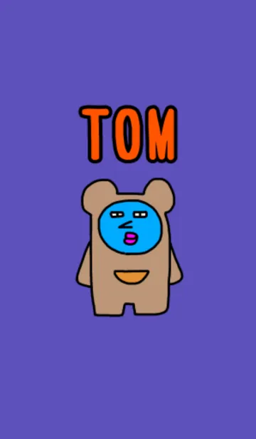 [LINE着せ替え] おかしなクマのトム 着せ替えの画像1