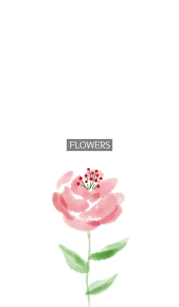 [LINE着せ替え] water color flowers_1090の画像1