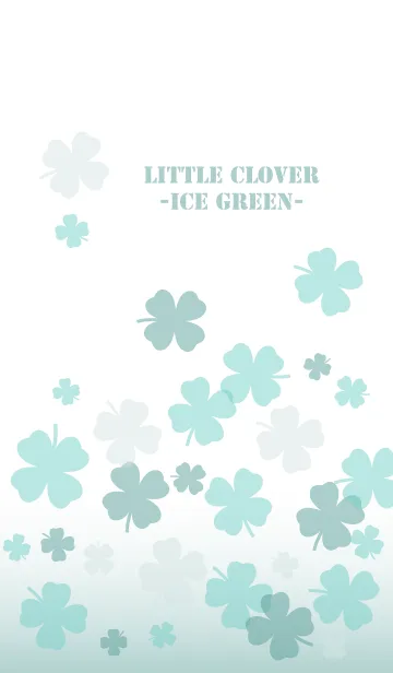 [LINE着せ替え] Little Clover -Ice Green-の画像1