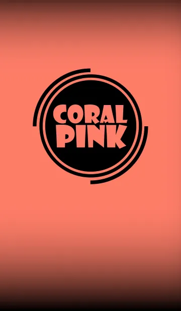 [LINE着せ替え] coral pink and black theme v.4 (jp)の画像1