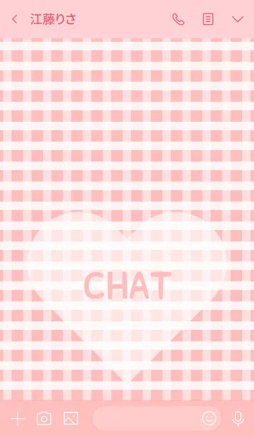 [LINE着せ替え] ♥ Gingham check ！ ♥ - No.1の画像3