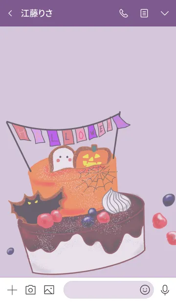 [LINE着せ替え] カフェの食べ物♡ハロウィン2019 ケーキ編の画像3