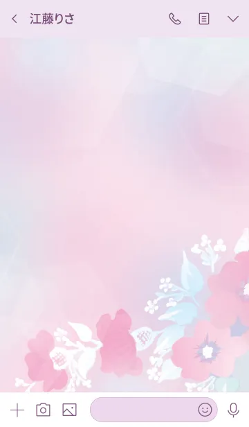[LINE着せ替え] 花とパステルの画像3