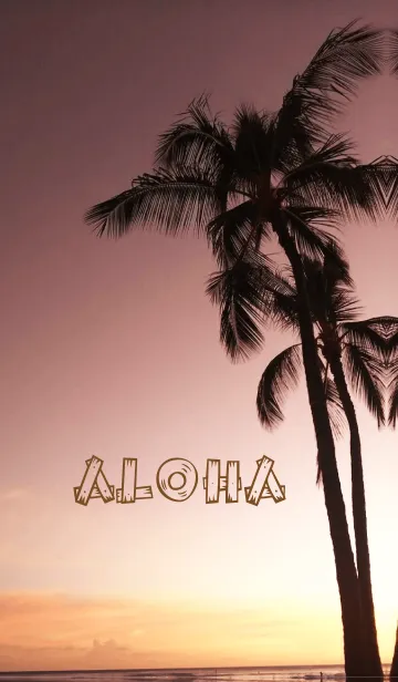 [LINE着せ替え] Beautiful sunset -ALOHA-の画像1