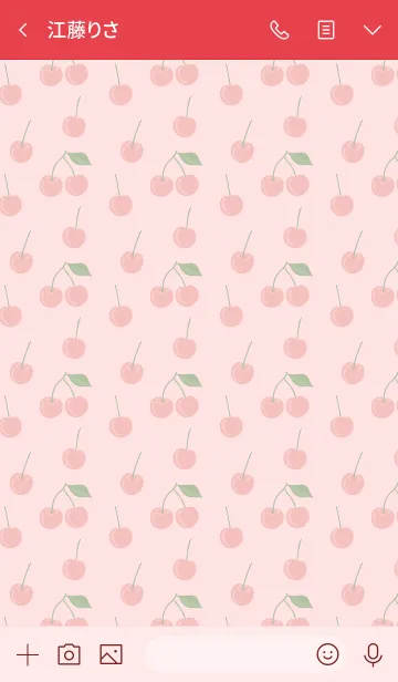 [LINE着せ替え] Simplicity Cherryの画像3