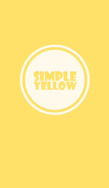 [LINE着せ替え] Simple yellow Theme v.5 (jp)の画像1